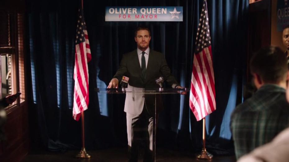 Arrow S04E23 Final Review My Geek Actu Oliver Queen Maire